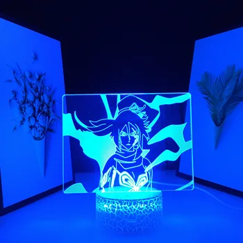 Anime Bleach Yoruichi Shihouin 3D Lamp Magamistuba Decor Nightlight Lahe Sünnipäeva Kingitus Akrüül LED Night Light Valgendi