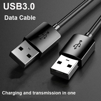 Topelt-USB - > USB pikendusjuhe Auto USB TV Box PC Radiaator SSD Kõvaketas Sülearvuti Kaabel Mees Mees USB 3.0 Extender Juhe