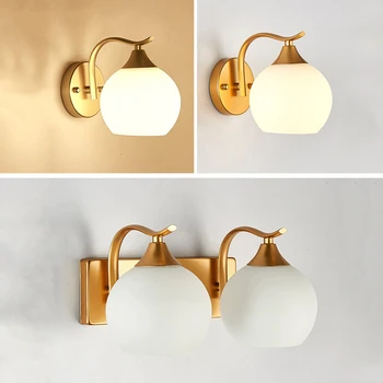 Uus kaasaegne minimalistlik Ümmargune Pall Seina Lamp Loominguline Single/Double Juht E27 Seina Valgust, Magamistoas voodi kõrval Koridori Restoran