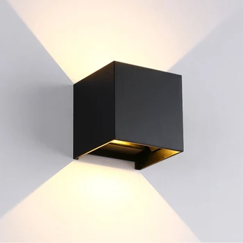 Veekindel 7W indoor outdoor Led Seina Lamp kaasaegsed Alumiiniumist Reguleeritav Pinnale Paigaldatud Led Cube Aed välisvalgustus